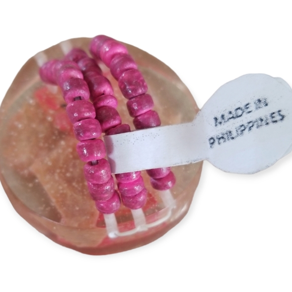 Vintage Made In Philippines Lucite Seashell Ring One Size - Picture 4 of 9